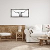 Stupell Industries Modern Longhorn Cattle Gazing Floating Frame Canvas Art, Gray, 31" x 14" - 3 of 4