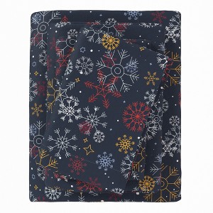100% Cotton Lodge Printed Flannel Sheet Set - Great Bay Home - 1 of 4