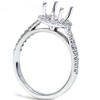 Pompeii3 1/3ct Halo Diamond Ring Setting 14K White Gold - 3 of 4