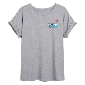 Women's - Dr. Seuss - Why Fit In Oversized Graphic T-Shirt - 1 of 4