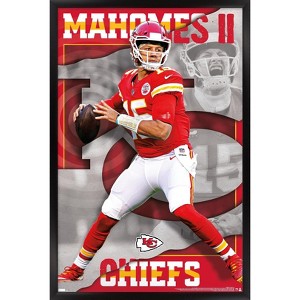 Trends International NFL Kansas City Chiefs - Patrick Mahomes II 22 Framed Wall Poster Prints - 1 of 4