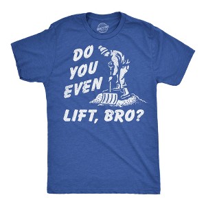Mens Funny T Shirts Do You Even Lift Bro Sarcastic Snow Shoveling Graphic Novelty Tee For Men - Crazy Dog Men's T Shirt - 1 of 4