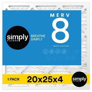 Simply Air Filter, MERV 08, MERV 11, MERV 13, 1 Pack, Furnace Air Filter for HVAC - 1 of 4