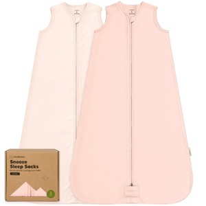 2-Pack Snooze Baby Sleep Sacks, Organic Cotton Wearable Blanket, Soft  Toddler Sleeping Bag, Smooth Zipper - 1 of 4