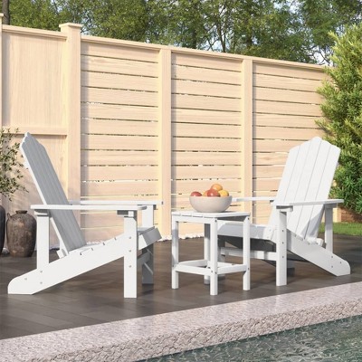 Garden Chair High Density Polyethylene (HDPE), Steel vidaXL