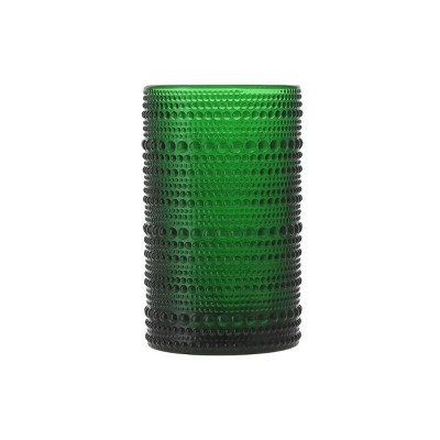 13oz Vintage Beaded Glass Tall Tumbler