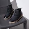 Santimon Oxford Boots for Men Casual Dress Boots Fashion Waterproof Motorcycle Boots - 3 of 3