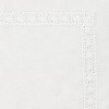 Laura Ashley 18"x18" Annabella Decorative Throw Pillow White: Cotton Fabric, Indoor Square Cushion, Removable Insert - 4 of 4