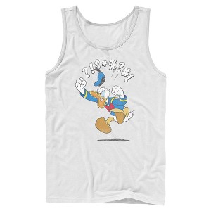 Men's Mickey & Friends Donald Duck Angry Jump Tank Top - 1 of 4