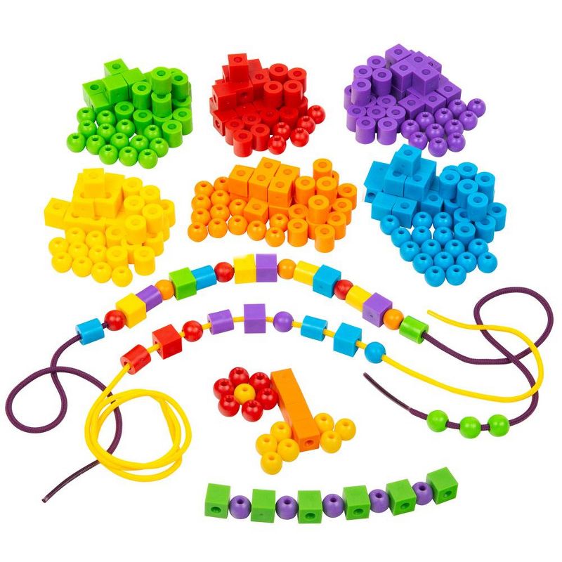 Thames & Kosmos Kids First Math: Lacing Beads Math Kit with Activity Cards, 5 of 7