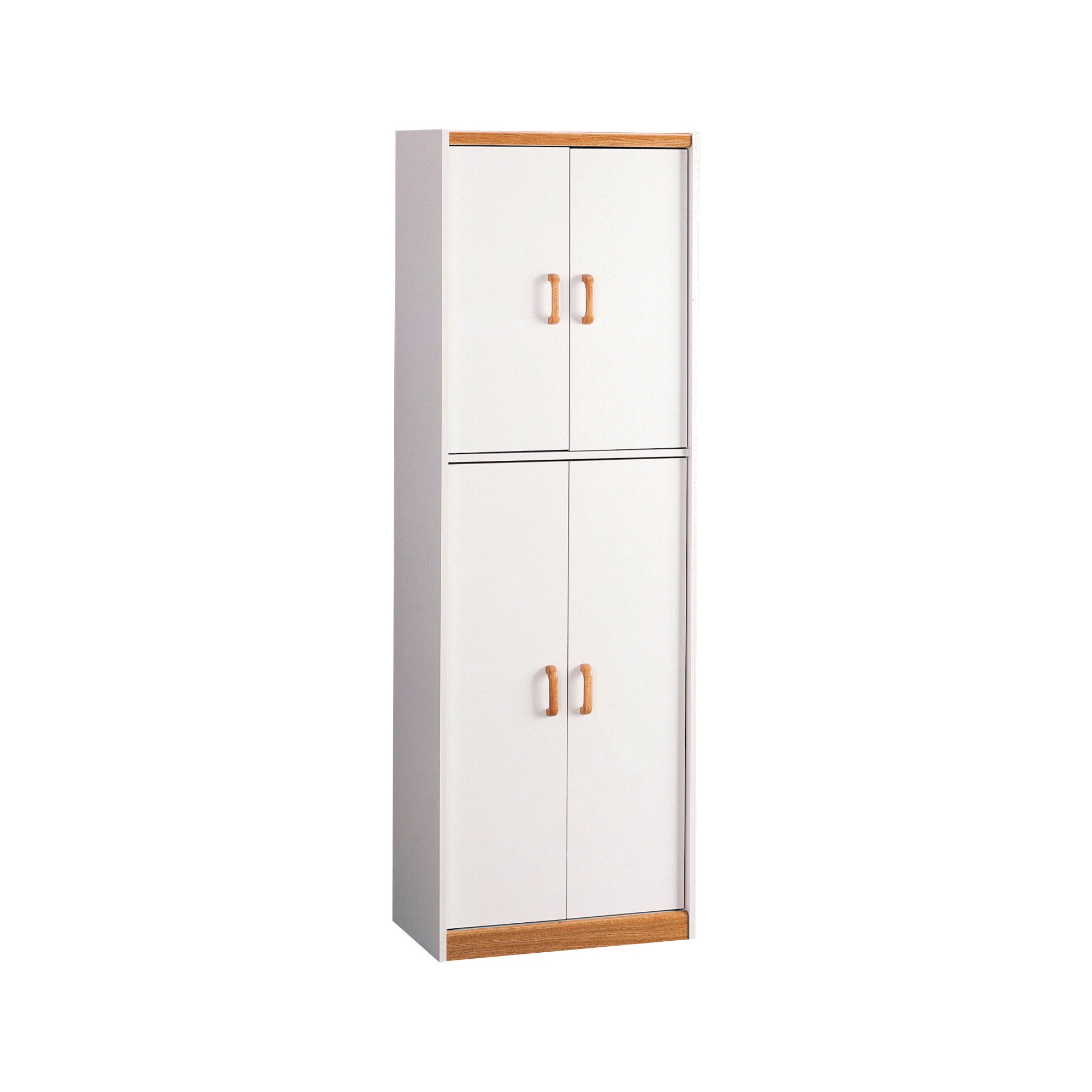 'Daywood 72'' Kitchen Pantry Cabinet White/Light Brown - Room & Joy'