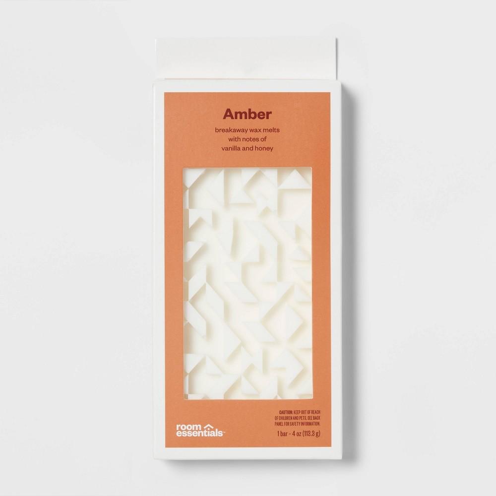 4oz Wax Bar with Embossed Pattern Amber - Room Essentials™