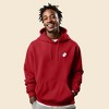 Dalix Embroidered Ghost Hoodie Soft Fleece Hood Sweatshirt Mens - 3 of 4