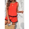 I am a Fashion Junky Two Pieces Printed Sleeveless Pockets Shorts Sets - 2 of 4