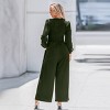Women's Elegant Long Sleeve Wide-Leg Jumpsuit - Cupshe - 4 of 4