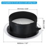 Unique Bargains ABS Plastic Adjustable Round With Screen Bathroom Air Vent Cover - 2 of 4