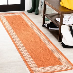 Lucia Classic Diamond Border Indoor/Outdoor Area Rug - JONATHAN Y - 1 of 4