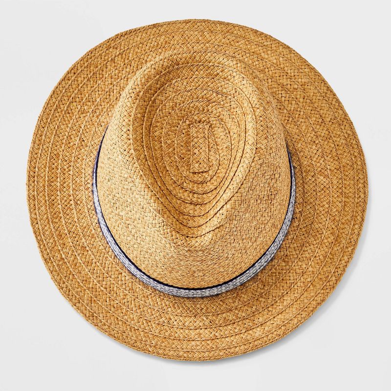 Men&#39;s Paper Flat Brim Fedora with Band - Goodfellow &#38; Co&#8482;, 4 of 6