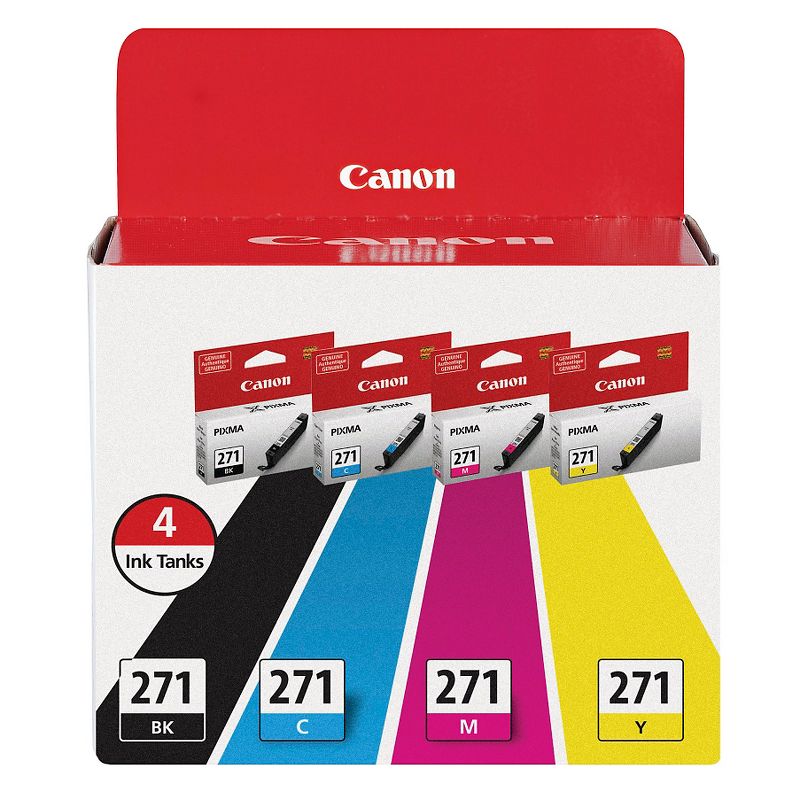 Canon 270/271 Single & 4pk Ink Cartridges - Black, Multicolor, 1 of 4