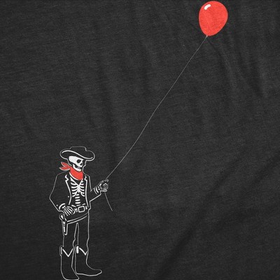 Мужские футболки Crazy Dog T-Shirts, Inc. Mens Funny T Shirts Cowboy Skeleton Balloon Sarcastic Tee For Men - Crazy Dog Men's T Shirt with Fun Design Black XXL — фото 2