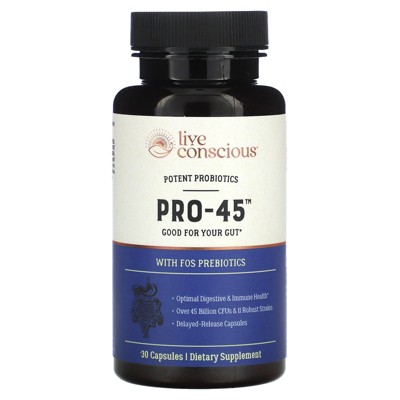 Live Conscious Pro-45, Potent Probiotics, 30 Capsules : Target