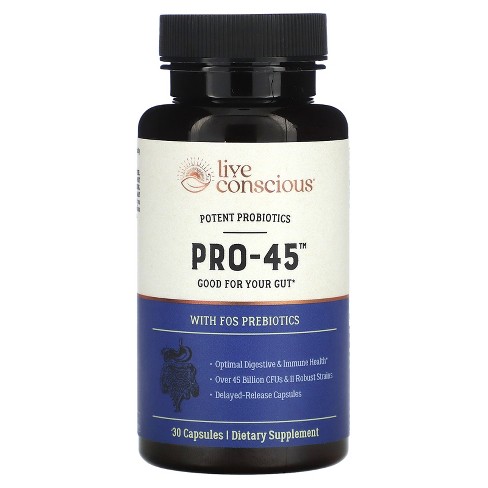Live Conscious Pro-45, Potent Probiotics, 30 Capsules : Target