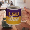 LSU Dad Ceramic Coffee Mug Novelty Gift Mugs for Coffee Tea and Hot Drinks 11oz White - 4 of 4
