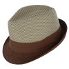 Kenny K Men's Two Tone Fedora with Pleated Band - 4 of 4