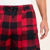 Men's Mid-Rise Buffalo Check Cargo Shorts - Woolrich x Target Red/Black - 4 of 4