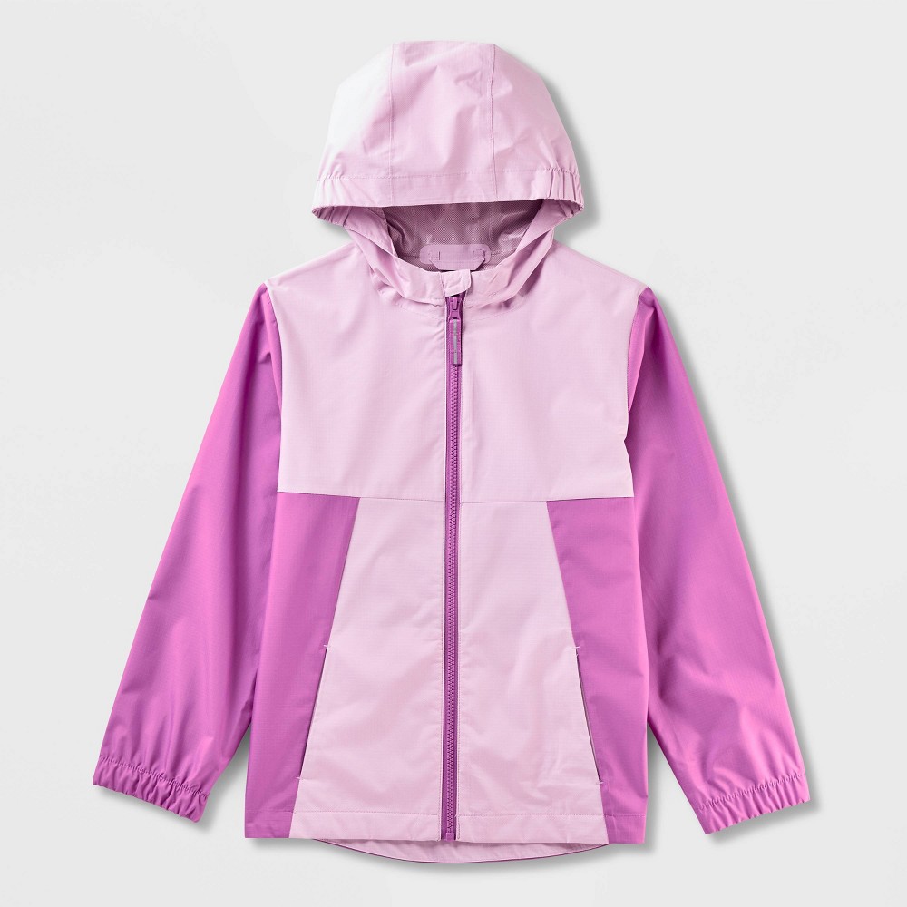 Kids' Colorblock Rain Jacket - Cat & Jack™ Purple XS