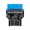 SilverStone Technology  Straight angled USB 3.0 internal (19-pin) header to USB 3.1 / 3.2 Type-C (20-pin) Key A adapter - 4 of 4