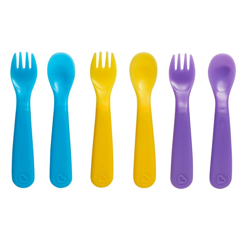 Munchkin ColorReveal Color Changing Toddler Forks and Spoons - 6pk, 4 of 9