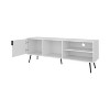 Vynxaria Contemporary TV Stand with Multi-Storage, White, 63"W x 15.7"D x 22.8"H - 2 of 4