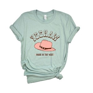 Simply Sage Market Women's Yeehaw Made In The West Short Sleeve Graphic Tee - 1 of 3