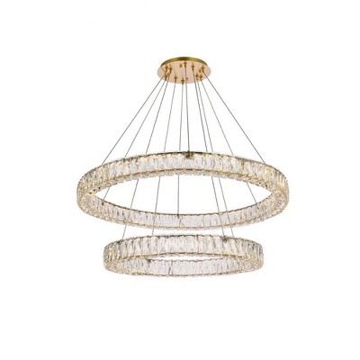 Elegant Lighting Monroe 2 - Light Chandelier in  Gold