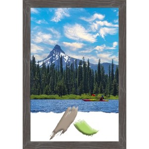 Amanti Art Woodridge Rustic Grey Wood Picture Frame - 1 of 4