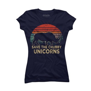 Junior's Design By Humans rhino By ZeusSE T-Shirt - 1 of 3