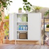 NicBex 40 inches Metal File Cabinet with 2 Doors, Storage Cabinet with 2 Laminates for Homes, Offices, Coffee Bar - 4 of 4