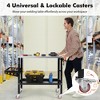 Tangkula Heavy-duty Welding Table w/ Tool Rack & Tray 5/8" Fixture Holes Bottom Shelf - 4 of 4