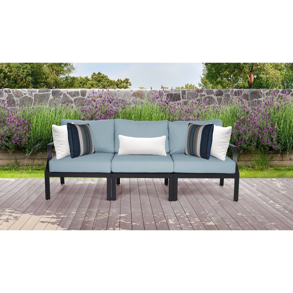 Lexington 3pc Patio Sectional Sofa with Cushions - Spa - TK Classics