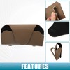 Unique Bargains Car Sunglasses Visor Holder Double Clip Magnetic Glasses Organizer Storage Brown - image 3 of 4