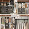 Aheaplus Walk-In Closet Organizer with 8 Hanging Rods, Wardrobe Closet System with Shelves - 3 of 4
