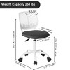 Homy Casa Adjustable Swivel Study Chair with Ergonomic Design, for Kids, Dorm & Home Office - 3 of 4