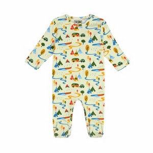 Ola! Otter Romper with Footsie - Happy Camping - 1 of 4