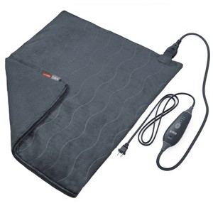 Pure Enrichment Pure Radiance Ultra-Wide Luxury Heating Pad - 20" x 24" - Iron Gray - 1 of 4