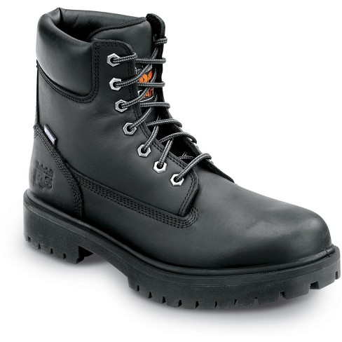 Black soft toe store work boots