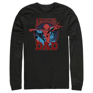 Men's Marvel Spider-Man Amazing Dad Long Sleeve Shirt - 1 of 4