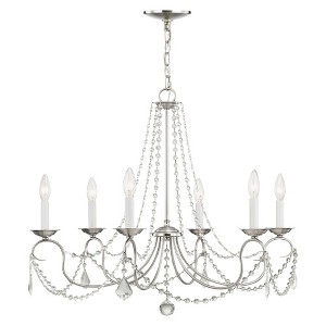 Livex Lighting Pennington 6 - Light Chandelier in  Brushed Nickel - 1 of 2