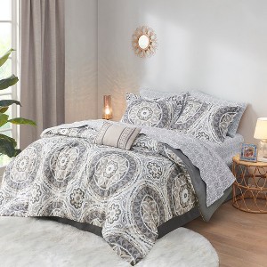 9Pcs Comforter Set, Bedding Set, Cotton Bed Comforter - 1 of 4
