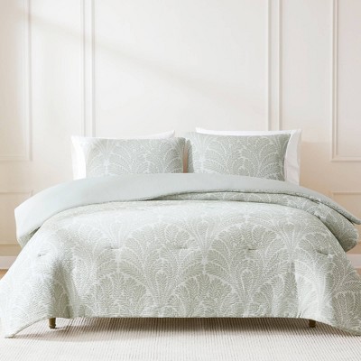 Lush Décor King/California King Willow Garden Restorative Gauze Jacquard Comforter Green